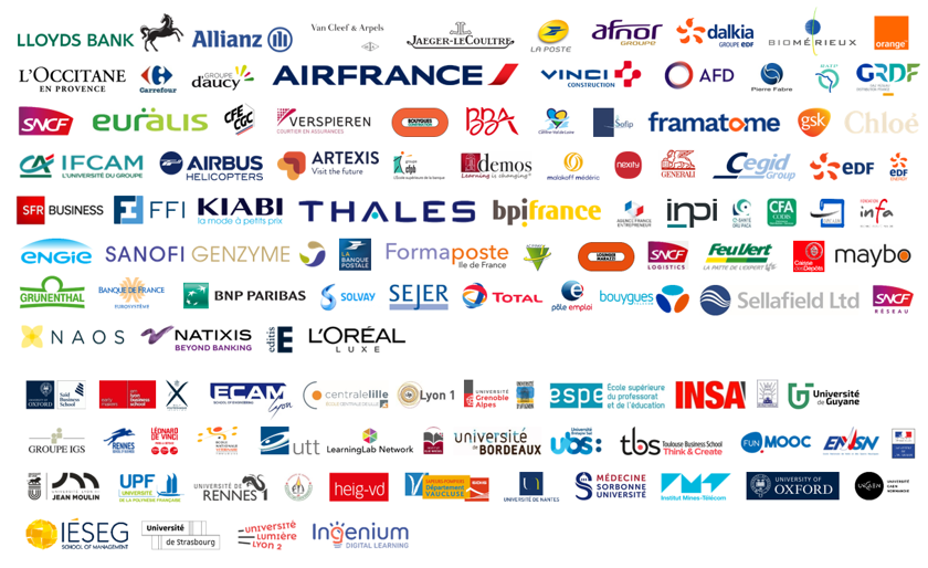Rapidmooc customers 2018